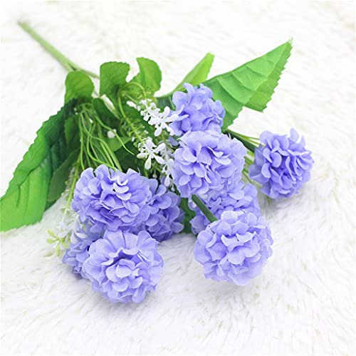 RWRAPS 9 Grandes têtes de Fleurs artificielles Hortensia chrysanthème Boule Fausse Fleur en Soie Bricolage Maison Jardin fête de Mariage Boutique décoration (Couleur : Style 4) (Style 2)