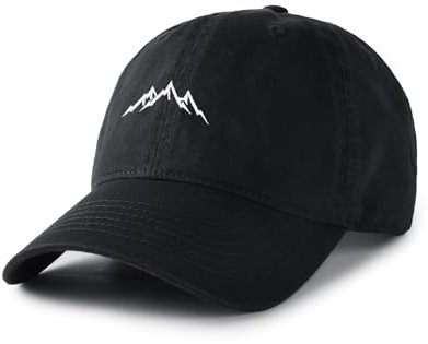 FURTALK Baseball Caps Mens Mountain Embroidery Dad Hat Unstructured Soft Vintage Washed Cotton Outdoor Baseball Cap