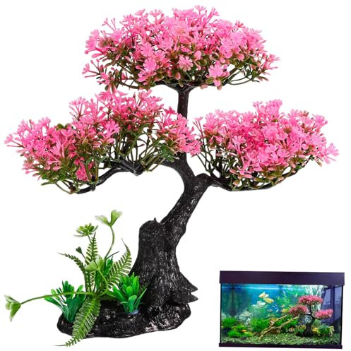 BESPORTBLE Schmücken 1 Satz Pflanzen- und Wasserpflanzen-Set Wasserpflanzen für Schildkrötenbecken Aquariumpflanzen Dekorationen für Aquarien Kunstpflanzen für Aquarien Aquarium-Dekor