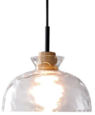 SEMANHUAOZ Lampadari da Incasso, Paralumi in Vetro a Forma di Scodella Creativa, Lampada a Sospensione Stile Semplice, Lampada a Sospensione Singola Sorgente Luminosa E27, Illuminazione Decorativa for