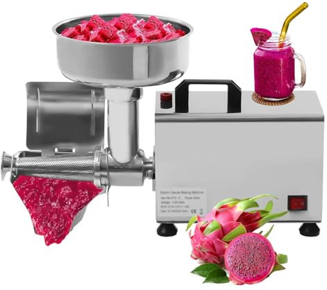 SaryEdge Passapomodoro Elettrico, Macchina per marmellate Commerciale da 450 W, Macchina elettrica per la macinazione del Pomodoro, con Strumento di pressatura(