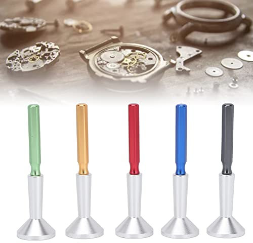 ULEZUAR Uhrenöler, 5-teiliges professionelles Uhrenöler-Set, Ölspenderstift-Set, Öler, Uhrenreparaturset, Stahluhrreparatur-Ölstift, Stiftwerkzeug, Zubehör, Leichter Stift mit Ölbecher für