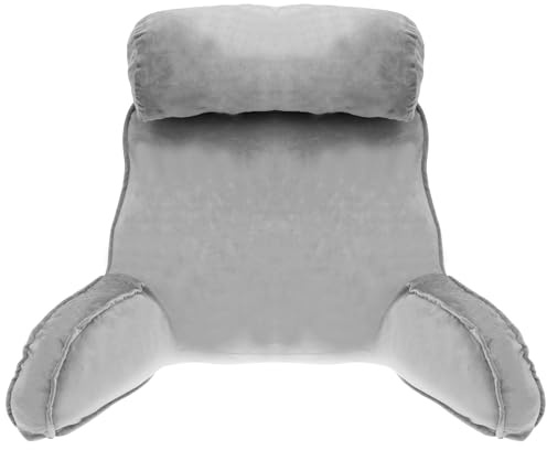 Housse de Coussin avec Accoudoirs,Confortable et Moelleuse,pour un Soutien Lombaire Optimal,Housse d'oreiller de lit Polyvalente en Microfibre,pour Canapé Chambre Chaise Lit(sans le rembourrage)