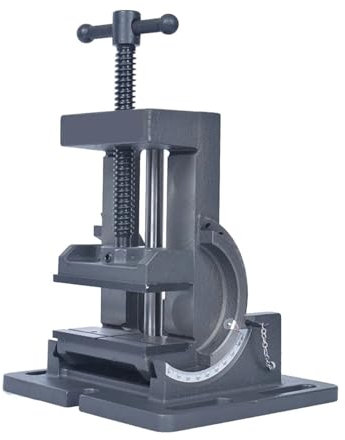 ZKLGS Tischbohrmaschine, 3 Zoll 75 Mm Neigbarer Führungswinkel Winkelzange 0–90 Grad Neigbarer Bohrmaschinen-Schraubstock, Neigbarer Führungswinkel Winkelzange,Standbohrmaschine