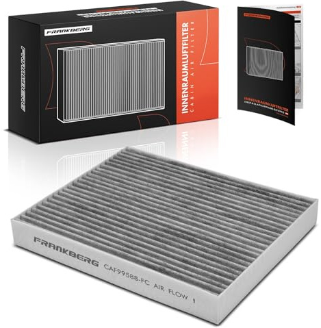 Frankberg Cabin Air Filter with activated carbon filter 97133K4000 | Compatible with: Kona Box/SUV OS OSE OSI, Tucson Van/SUV TLE, Sportage QL QLE, Sportage Van QL QLE, Kona OS OSE OSI