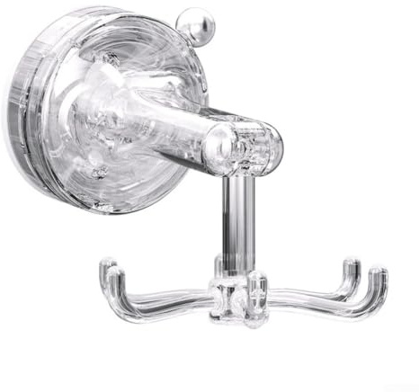 Confezione da 2 ganci a ventosa rotanti a 360°, resistenti ganci adesivi da parete con design a 6 artigli per appendere utensili da cucina, asciugamani da bagno, strumenti o accessori da ufficio