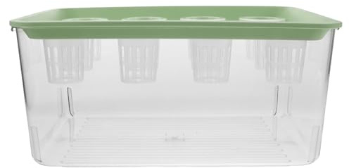Hohopeti Aquarium Écosystème avec Bac Hydroponique Intégré et Couvercle Mini Planter pour Plantes Aquatiques et Poissons Betta pour Intérieur et Petits Espaces
