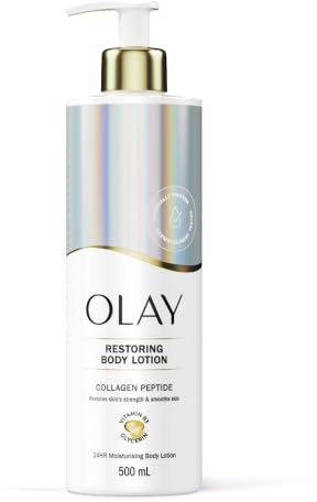 Olay Collagen Peptide Restoring Body Lotion, 24HR Moisturising Cream 500ml