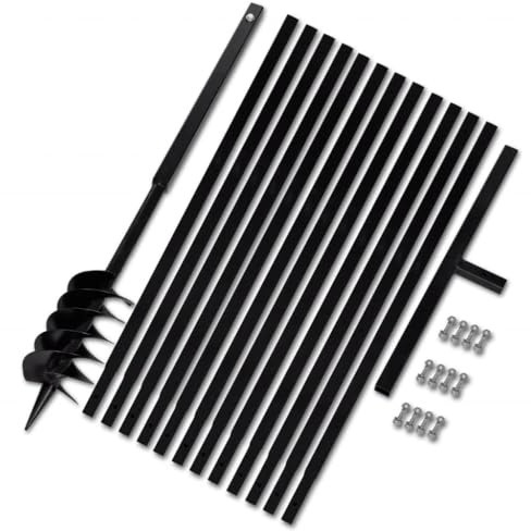 Tarière Manuelle, Perceuse Manuelle Tarière de Jardinage Outil de Plantation 120 mm avec Rallonge mèche tarière 13 m