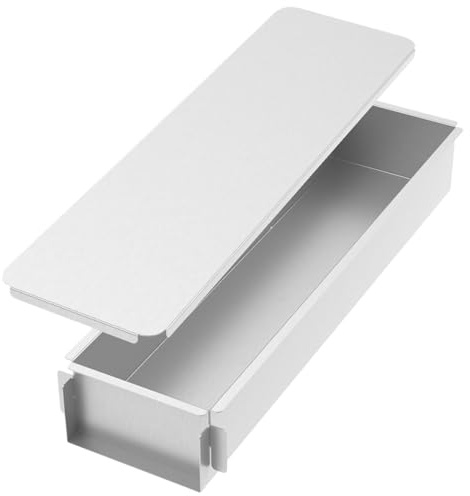 Molde for tiramisú de acero inoxidable y acrílico con tapa, molde rectangular for tarta de queso con panel lateral desmontable