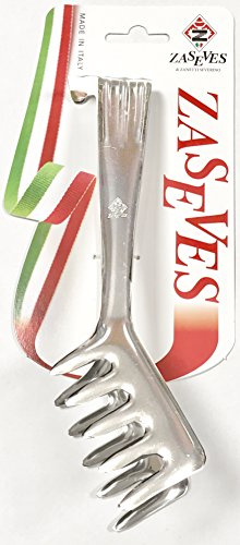 Zaseves di Zanetti Severino 50225 Pinza Spaghetti, Acciaio, Cromato Neutro