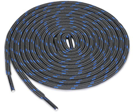 uxcell sourcing map 3 Pairs Core Non-slip Wear-resistant Round Boot Laces Shoelaces for Hiking Walking Outdoor Shoes
