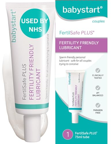 Babystart FertilSafe PLUS - Kinderwunsch Gleitmittel - Spermienfreundliches -Unterstützt die Befruchtung & Empfängnis - Fruchtbarkeit Gleitgel bei vaginaler Trockenheit - 75ml Tube