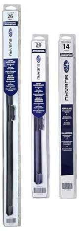 Subaru 2019-2026 Ascent Front & Rear Windshield Wiper Full Blade Set - SOA591B726, SOA591B720, SOA591R614 - Genuine OEM