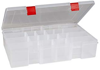 PLANO Rustrictor – StowAway 3700 Deep, Antirouille Boîte de rangement avec compartiments, boîte de rangement robuste pour leurres de pêche, leurres durs et souples et crackbaits