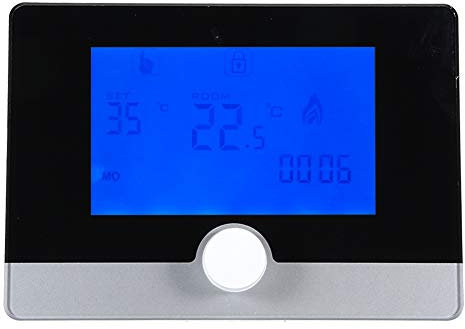 Termostato Ambiente Digitale, Termostato Digitale programmabile Regolatore di Temperatura per di Riscaldamento a Parete per Caldaia Termostato a Parete per Interni