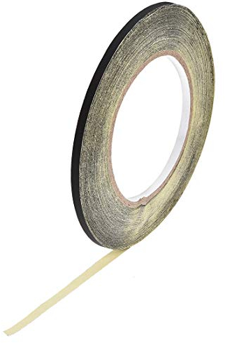 uxcell 5mm Acetate Cloth Tape for Laptop Electric Auto Guitar Repair High Temperature Adhesive Tape Black 30m/98.4Ft