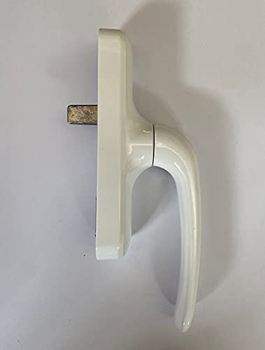 METALKARD Maniglia Cremonese universale per anta ribalta apertura verso l'interno per finestre porte (bianco)