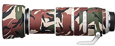 easyCover - Lens Protection Camouflage Cover - Objektivschutz - Schutz für Ihr Kameraobjektiv - Geeignet für Canon RF 100-500mm F4.5-7.1L is USM - Grüne Camouflage