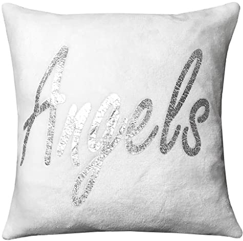 GoldStar Angel Wings Teddy, Cushion 43x43, White