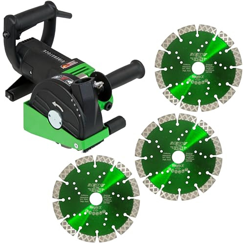 Eibenstock Mauerschlitzfräse EMF 150.1 mit 3x MDW Trennscheiben Magic X | 2x MDW Diamant Trennscheiben Typ Magic X