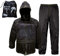 Auto Accessori Lupex - Tuta Moto Impermeabile Antipioggia Antivento, taglia XL, colore nero, set di giacca e pantalone da pioggia con cappuccio a scomparsa, Unisex Uomo Donna