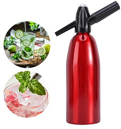 Sifone di soda - Seltzer Water Maker - Soda Machine, Sparkling Water Maker, Drink Machine per preparare bevande cocktail in casa e professionali Delr