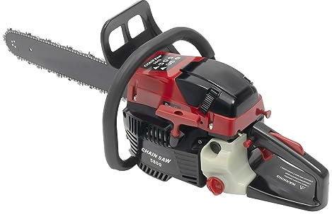 Bollomgy Motosierra de Gasolina Profesional 58CC 2 Tiempos 2400W - Corte Máximo 50cm, Freno de Seguridad y Kit Herramientas