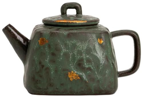 AGYSVGZ Teeservice Für Erwachsene Vintage Teegeschirr Leer Zhai Hanzhong Topf Alte Rock Clay Teekanne Kung Fu Bronze Glasur Teezubereitung Gerät Tee-Ei Teekessel Teekanne Teeservice Teekannen(A)