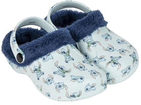 CERDÁ LIFE'S LITTLE MOMENTS | Zapatillas de Casa Zueco Borreguillo Stitch – Cómodas y Antideslizantes con Forro Suave para Fans de Disney
