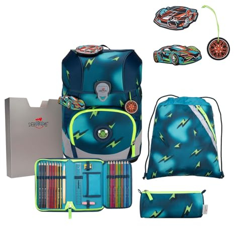 DerDieDas Schulranzen Set 5-TLG. ErgoFlex Tiny Magic Light