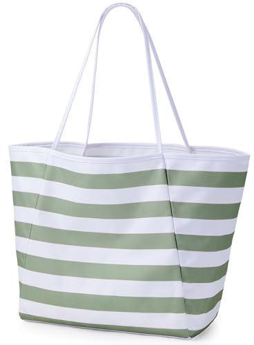 KALIDI Large Beach Bags for Women Holiday Essentials for Men Women's Totes Waterproof Beach Bag Travel Tote Bag for Pool Gym Shopping Travel Grocery