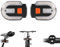 LeuKoles Zwei-Lampen-Split Fahrrad Blinker Fahrrad Rücklicht 5 Modi USB Wiederaufladbare Blinker Fahrrad Fernbedienung IPX4 Wasserdicht für Mountainbikes Rennräder E-Scooter