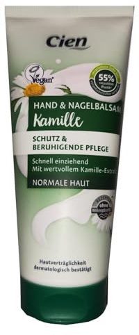 CIEN Bálsamo para manos y uñas de manzanilla, protección y cuidado calmante, (1 x 100 ml)