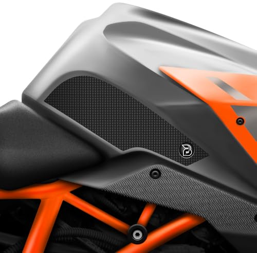 BLOQ motorrad Traktion Tank Griff Pads kompatibel mit KTM 1290 SUPER DUKE GT (2016-) Tacky Grip - Schwarz