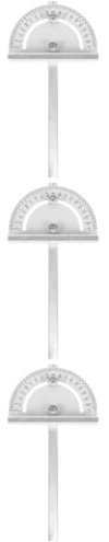 Veemoon 3stücke Protractor Winkelmesser Förmigem Anschlag Präzises Messwerkzeug Für Tischsägen Holzbearbeitung -projekte Und Architektur Ergonomisches Design Für Komfortable