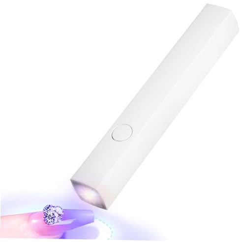 FRCOLOR Mini Lampada Per Unghie Led Ricaricabile Asciugatrice Per in Gel Fili Lampada Per Fotopolimerizzazione Compatta Per Manicure