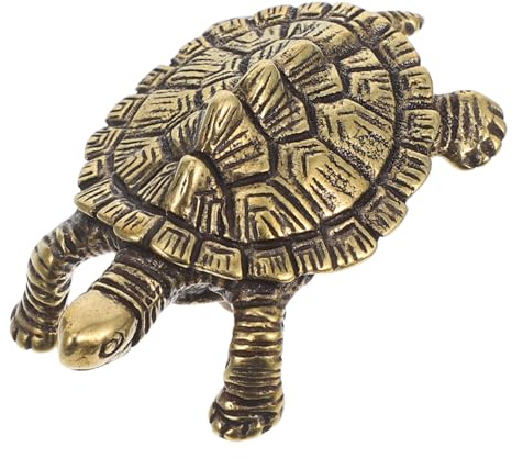 HOMSFOU Poignée Porte Tortue Bouton Meuble Vintage En Forme D’Animal Pour Armoire Et Tiroir Poignée De Meuble Cuisine Vintage Décoration Chinoise Installation Facile 1 Pièce