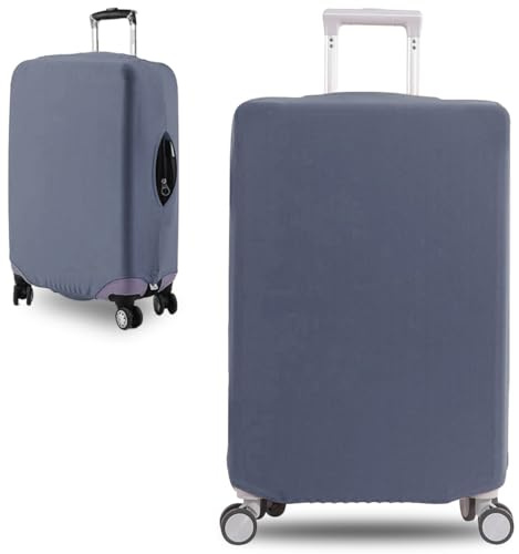 COYUN 1 Stück Kofferhülle, Elastisch Reise Kofferschutzhülle, Luggage Cover, Kofferüberzug Schutzhülle, Reisekoffer Hülle Kofferschutz, Waschbarer Gepäck Abdeckung(26-29 Zoll, L, Grau)