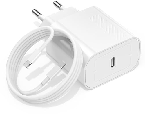 DGVERS 45W Chargeur Rapide USB-C pour iPhone 17/16/15 & 2m Type C Câble | Adaptateur USB C Chargeur Rapide Prise Secteur USB-C Compatible iPhone 16e,16/15 Plus,17 Air, 17/16/15 Pro, Pro Max, Pad