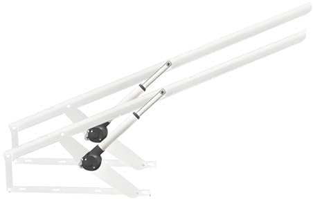 AiODiO 2 Stück elektrischer Bettliftmechanismus, Hubstange für Klappbetten, 600 kg Tragkraft, mit Fernbedienung, platzsparend, für Stauraumbetten, Sofas und DIY-Projekte White-0.8m
