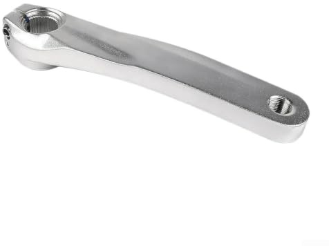 Honseadek Brazo de manivela izquierdo para bielas Hollowtech Ii, compatible con Slx/Xt 590/596/610, pieza de repuesto de aleación de aluminio hueco ligero para reparación de bicicletas MTB (plata)