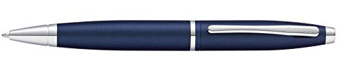 Cross Calais Kugelschreiber (Drehmechanik, Strichstärke M, Schreibfarbe: schwarz) in Mitternachtsblau, 1 Stück (1er Pack)