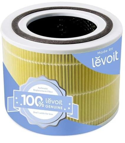 Levoit Genuine Pet Allergy Filter for Core 300 & Core 300S, Yellow | 3-in-1 HEPA Filtration, High-Efficiency Activated Carbon, Helps Capture Pet Hair & Allergens