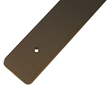 IHC 38mm 60cm Endleiste Winkelleiste Seiteleiste Arbeitsplatte Küche Braun Leiste mit Löcher rechts