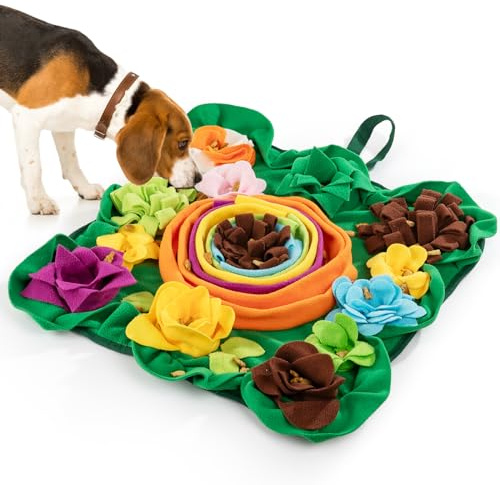 IOKHEIRA Snuffle Mat - Interactive Dog Feeding Game & Smell Training Toy for Large, Medium & Small Dogs