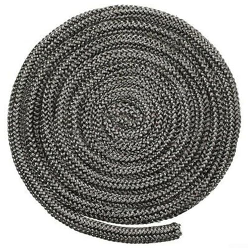 Cuerda de estufa de 16 mm x 2 m, junta de puerta de estufa de leña, sello de cuerda de fibra de vidrio, reemplazo de sello de cuerda de estufa de madera, para chimeneas, estufas de leña (16 mm)