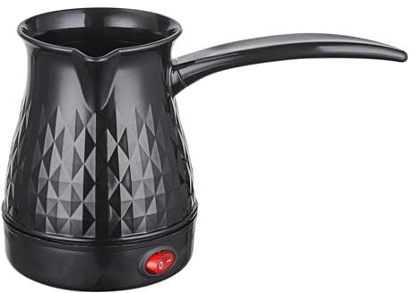 Electric Turkish Coffee Pot, 0.5L Stainless Steel Coffee Maker with 600W Heating Plate - Anti Dry Burn, Even Heating, Removable Handle - Home Use