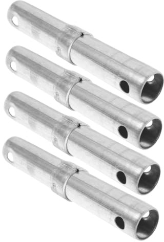 Angoily 4pcs Scaffolding Coupling Pins Metal Scaffold Link Rod Galvanized High-Strength Steel 36mm Diameter 80mm Spacing for Mini Scaffold and Mobile