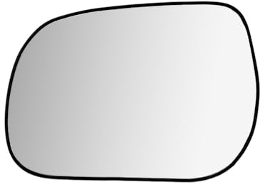 Driver Side Heated Mirror Glass with Backing Plate Compatible with 2006-2011 Toyota RAV4, Left Side Exterior Rear View Wing Mirror Replacement